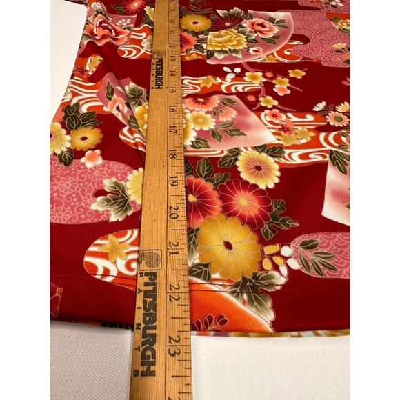 Vintage Naturally Petite Women’s Red Floral Top-Medium - Picture 5 of 8